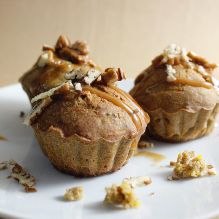 Muffins de Auyama, receta saludable de Makeitgrain por Andrea Sambrano