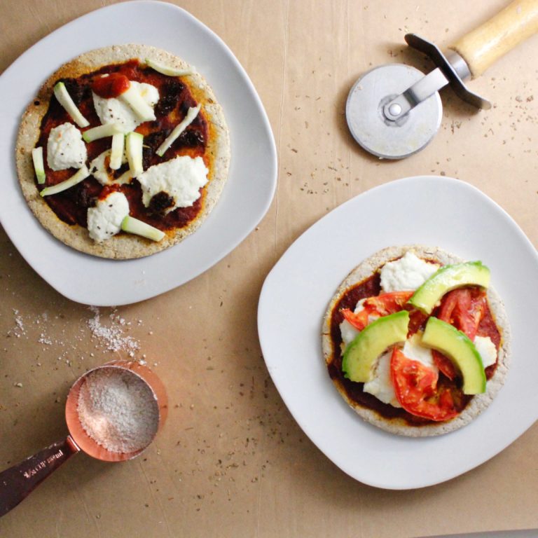 Base de Pizza de Avena, receta saludable de Makeitgrain por Andrea Sambrano