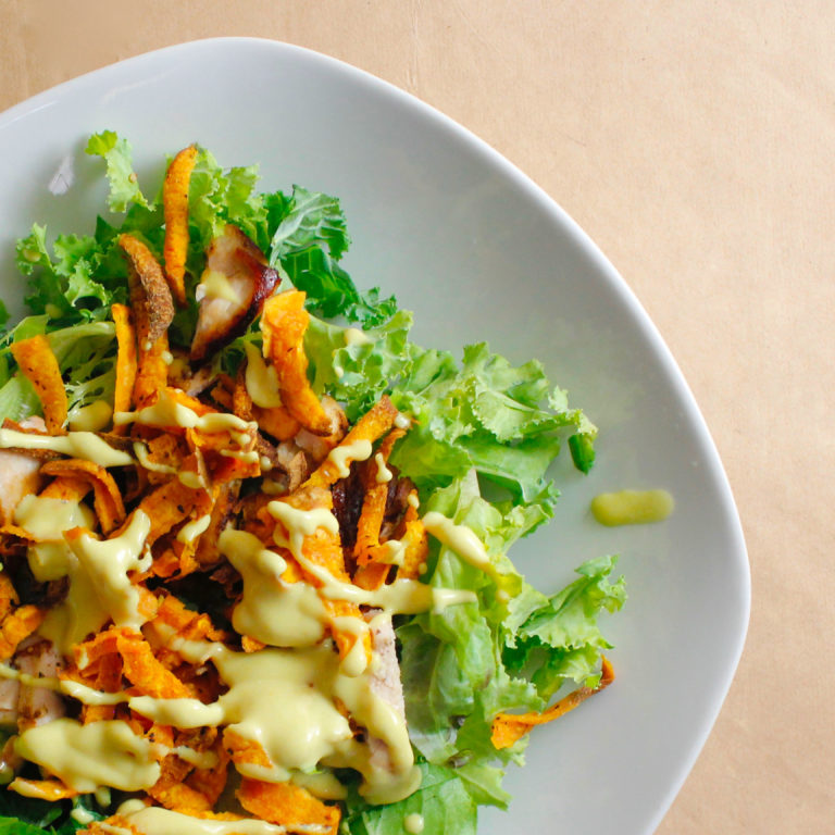 Hilitos de Batata Crunchy, receta saludable de Makeitgrain por Andrea Sambrano