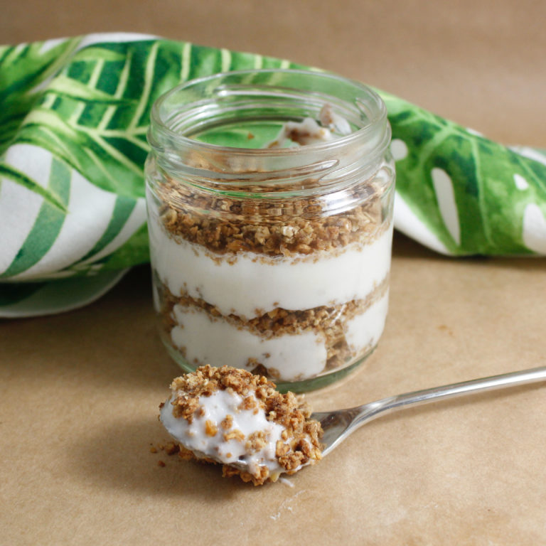 «Pie de limón» TO-GO, receta saludable de Makeitgrain por Andrea Sambrano