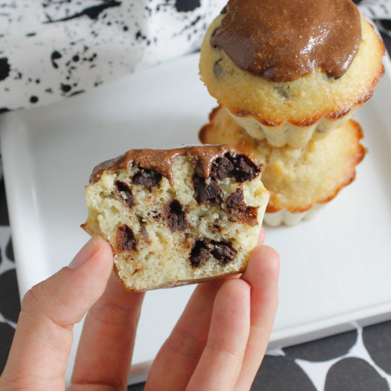 Muffins de vainilla individuales, receta saludable de Makeitgrain por Andrea Sambrano