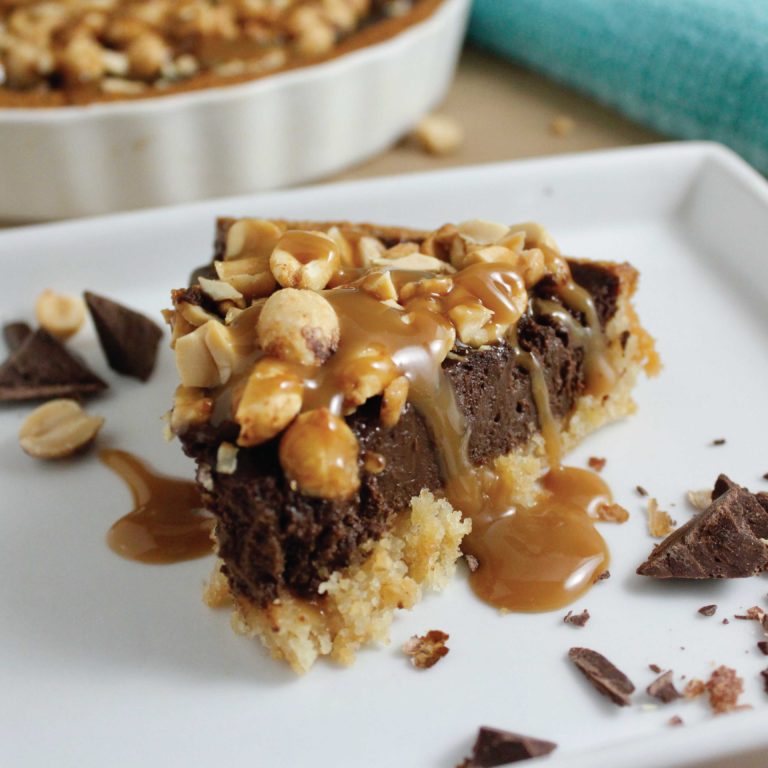 Pie de Chocomaní, receta saludable de Makeitgrain por Andrea Sambrano