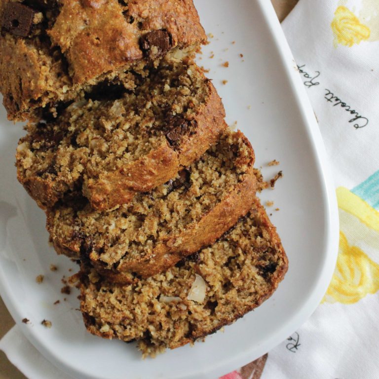 Banana Bread, receta saludable de Makeitgrain por Andrea Sambrano