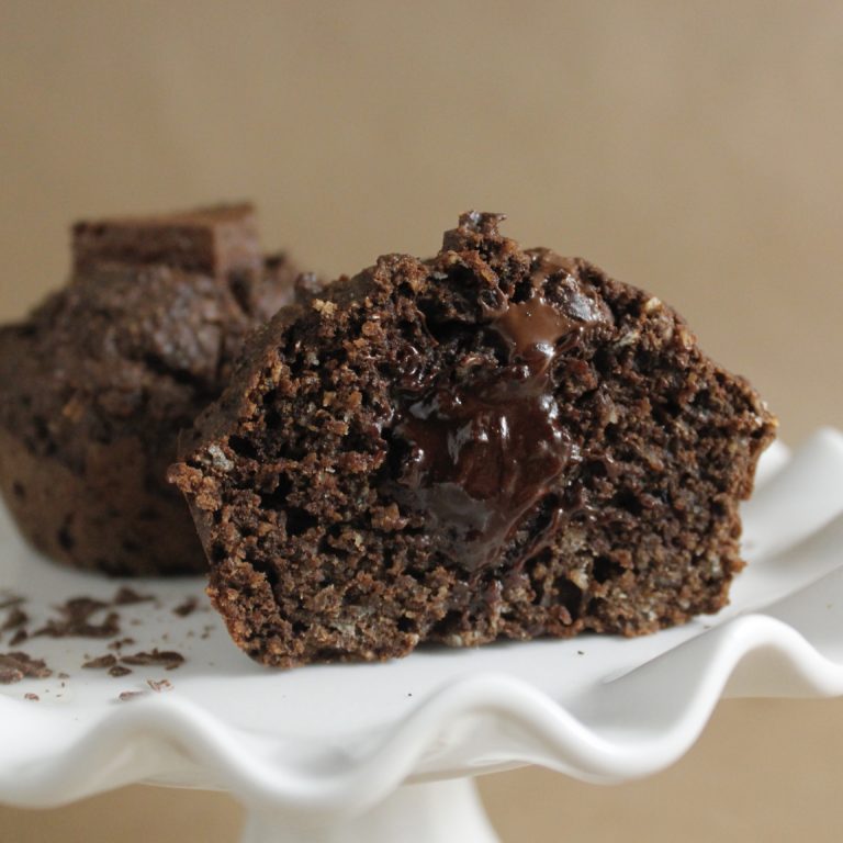 Chocolate Muffins, receta saludable de Makeitgrain por Andrea Sambrano