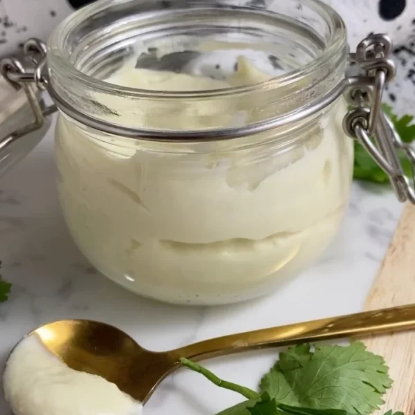 Mayonesa Ligera de Huevo Hervido, receta saludable de Makeitgrain por Andrea Sambrano